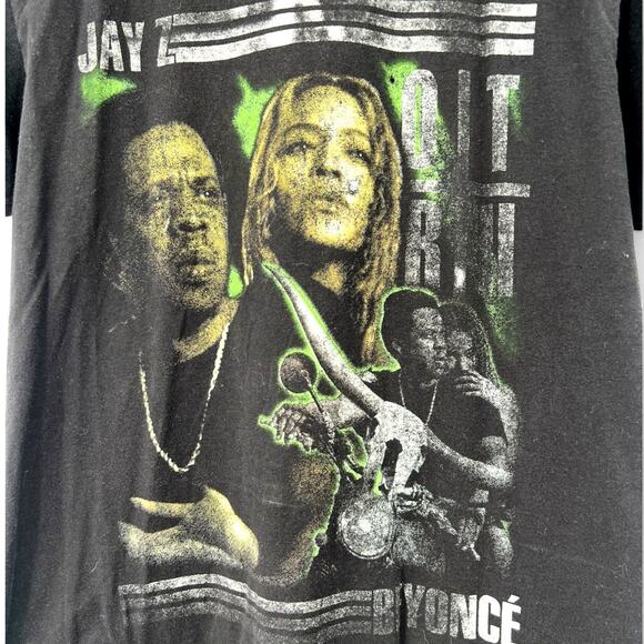 RARE Jay Z Beyonce | M | On the Run II 2018 Concert Tour Short Sleeve T-Shirt - Picture 2 of 5